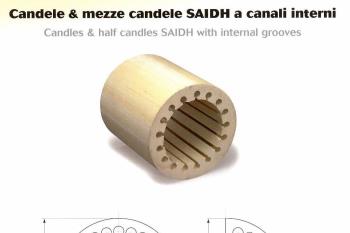 Candele e mezze candele SAIDH a canali interni